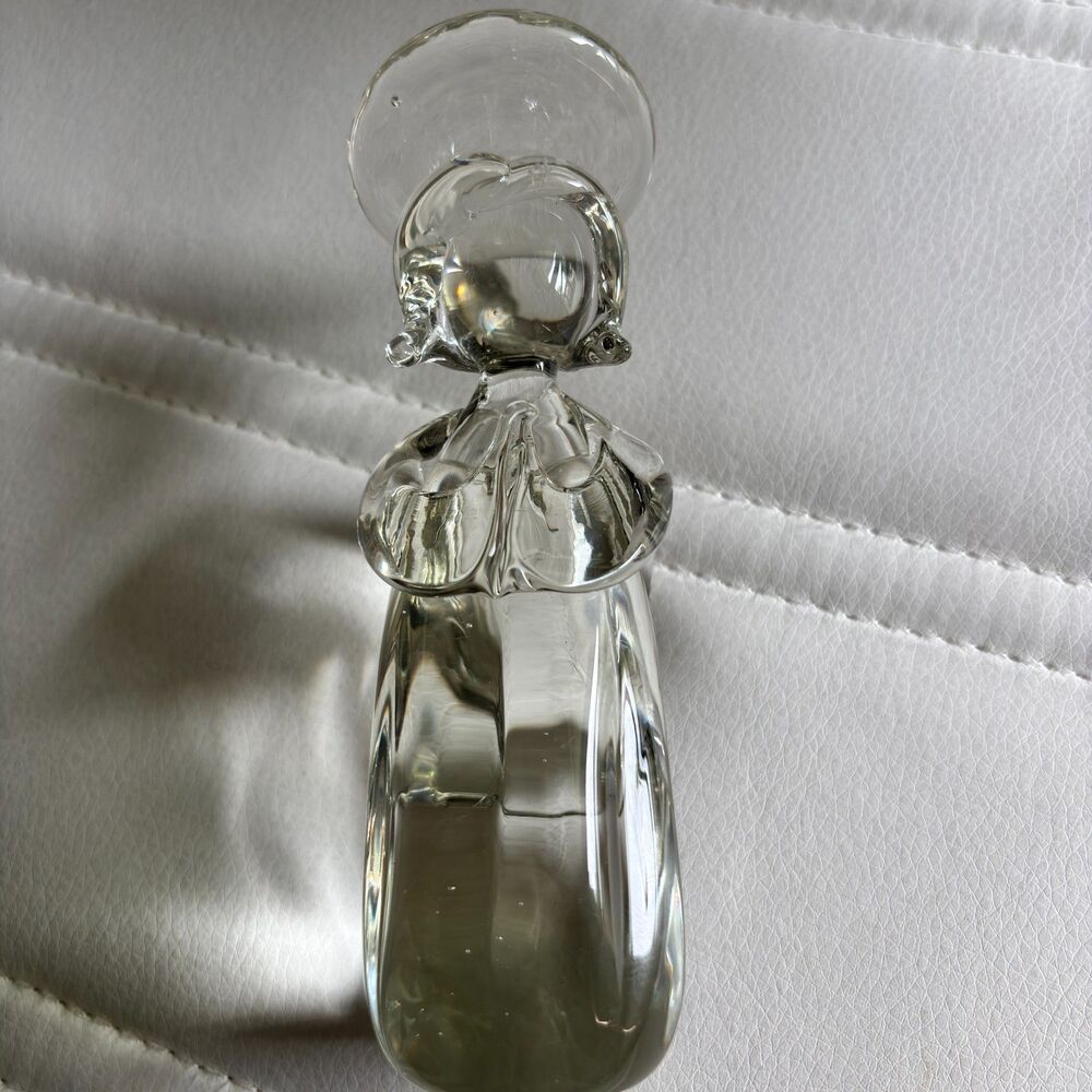 Centurion Collection 5.5" Heavyweight Clear Glass Angel Wings & Halo Paperweight - Picture 6 of 8